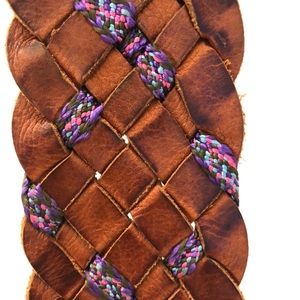 100% Genuine Leather Moroccan Stitched Belt